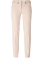 Versace Collection Slim Fit Trousers, Women's, Size: 44, Pink/purple, Polyester/spandex/elastane/viscose