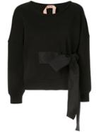 Nº21 Waist-tied Sweater - Black