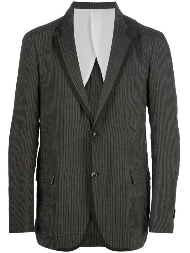 08sircus Bi-colour Striped Blazer