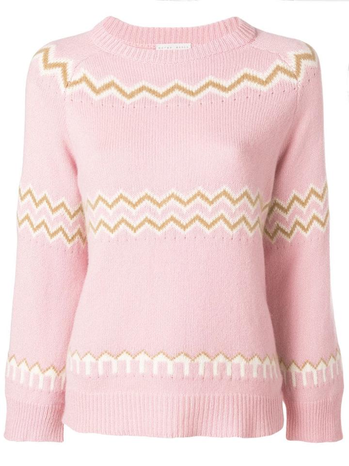 Borgo Asolo Zigzag Knit Jumper - Pink