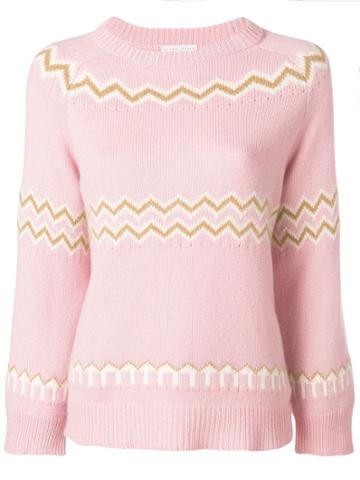 Borgo Asolo Zigzag Knit Jumper - Pink