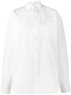 Balenciaga Scarf Tie Shirt - White