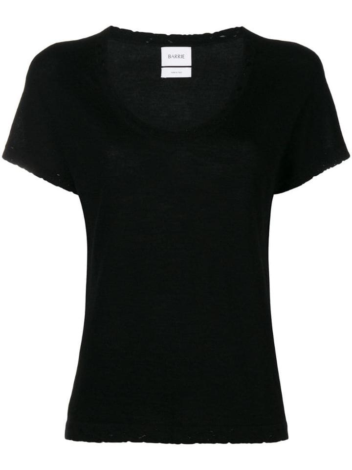 Barrie Sweet Eighteen Cashmere Top - Black