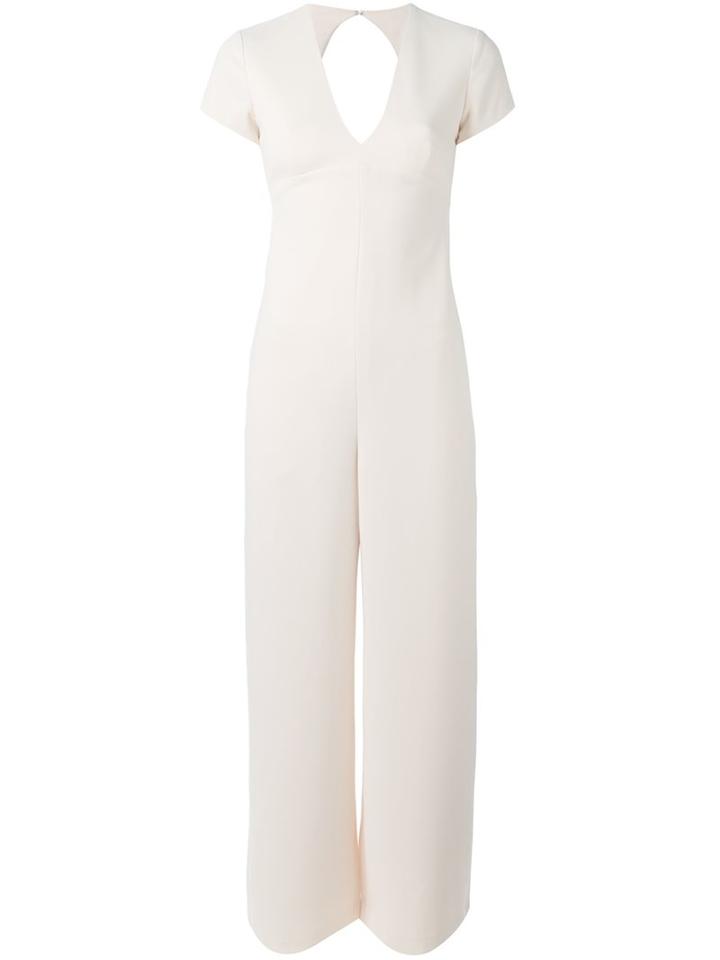 T By Alexander Wang Open Back Jumpsuit, Women's, Size: 4, Nude/neutrals, Polyester