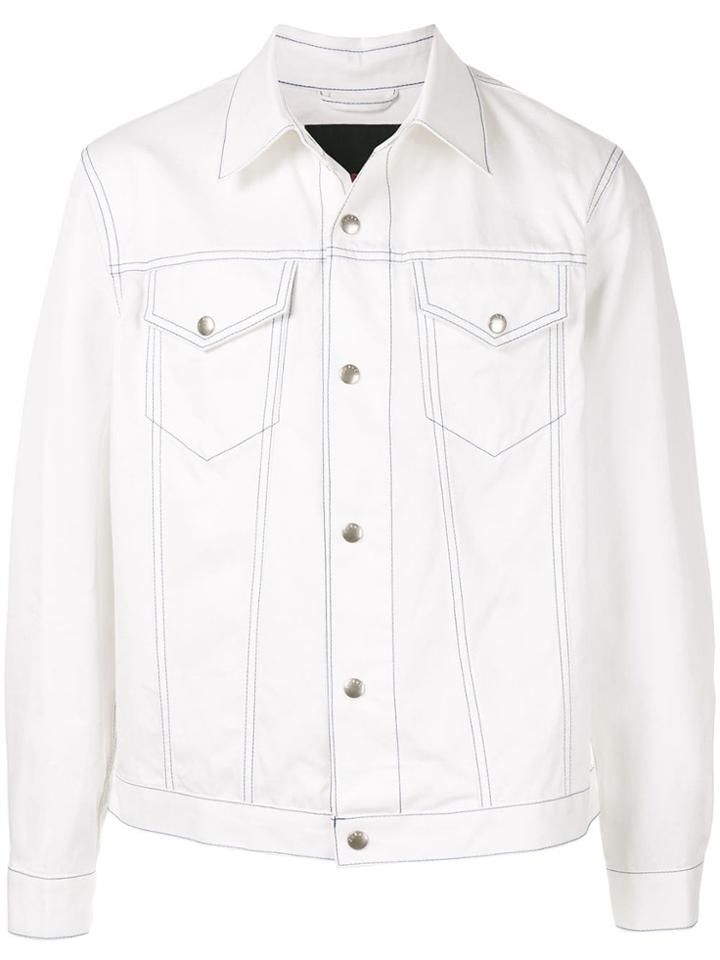 Caban Lightweight Denim Jacket - White