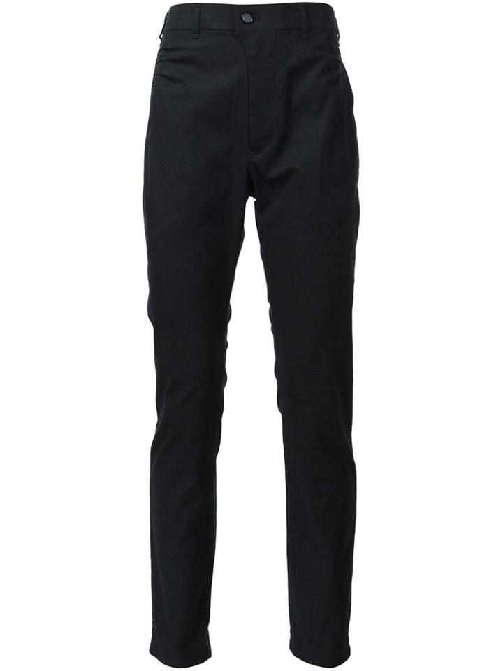Julien David Woven Tapered Trousers - Black