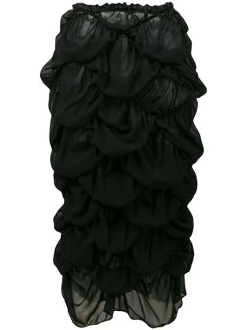 Comme Des Garçons Vintage Ruffled Skirt - Black