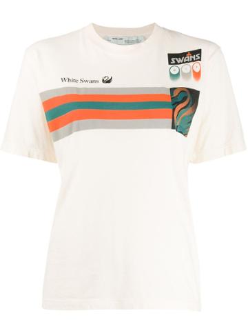 Off-white 'white Swan' Patchwork T-shirt