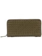Bottega Veneta Woven Continental Wallte - Green