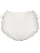 Marysia Scalloped High-waisted Briefs - White
