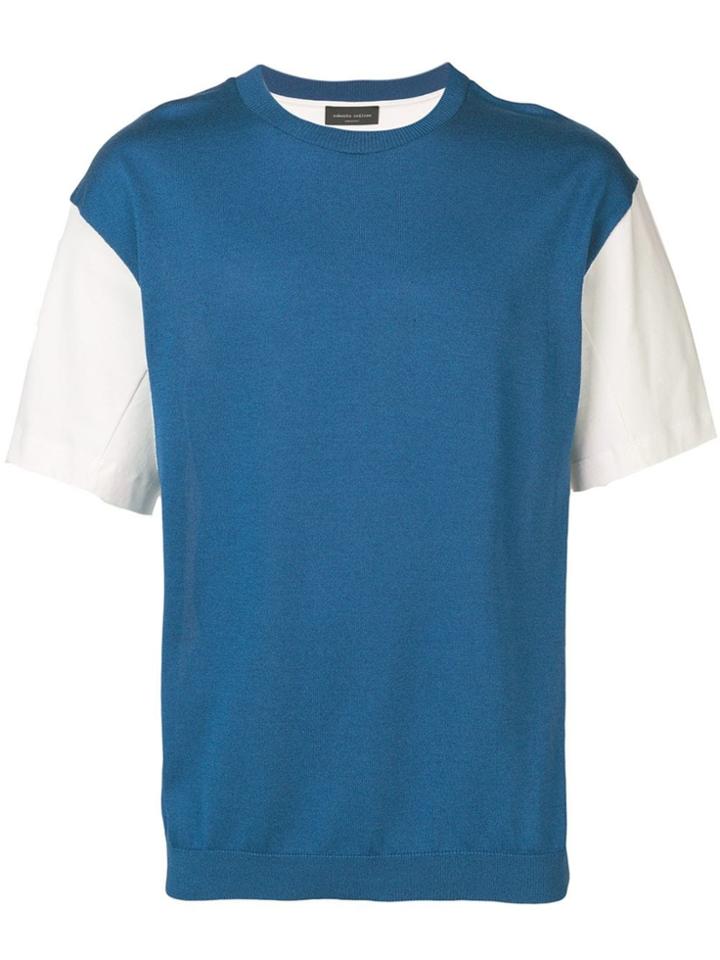 Roberto Collina Colour Block T-shirt - White