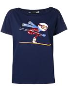 Love Moschino Sequin Ski T-shirt - Blue