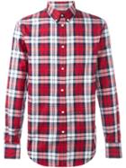 Dsquared2 Classic Plaid Shirt, Men's, Size: 46, Red, Cotton