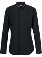 Givenchy Zip Collar Shirt, Men's, Size: 39, Black, Cotton