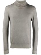 Tagliatore Roll Neck Sweatshirt - Grey