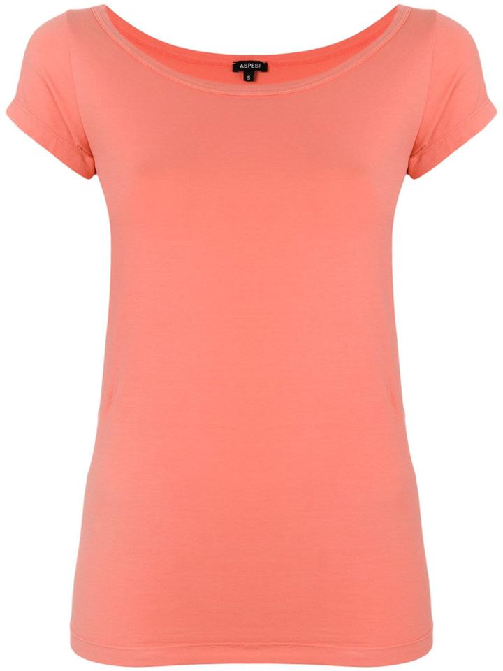 Aspesi Boat Neck T-shirt - Pink
