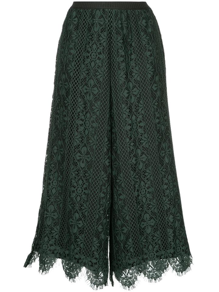 Antonio Marras Lace High Waisted Culottes - Green