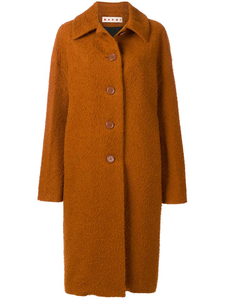 Marni Casentino Coat - Yellow & Orange