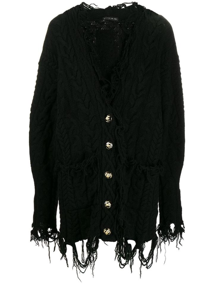Etro Destroyed Effect Cardigan - Black