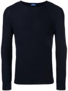 Barba Scallop Jacquard Jumper - Blue