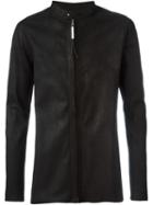 Isaac Sellam Experience Zip Front Lambskin Jacket, Men's, Size: M, Black, Lamb Skin