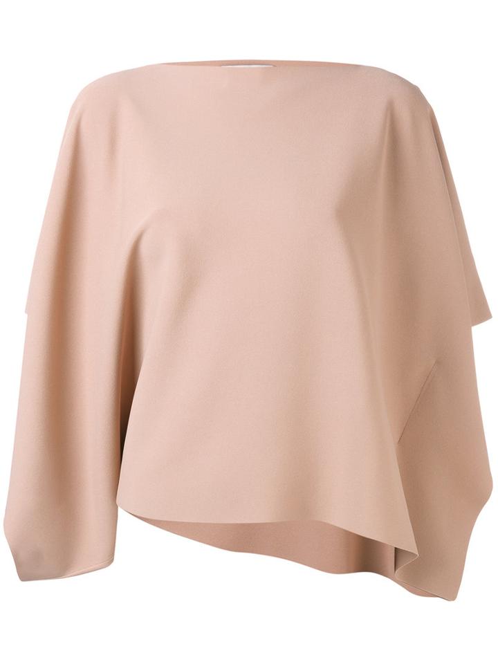 Valentino - Batwing Top - Women - Polyester/viscose - L, Nude/neutrals, Polyester/viscose