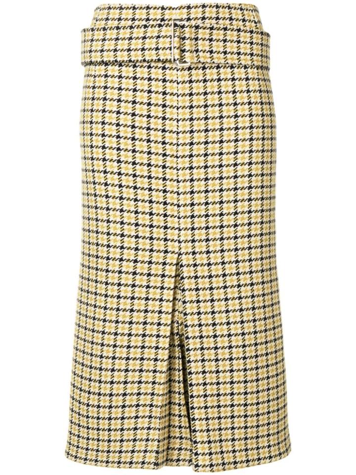 Victoria Beckham Tweed Pencil Skirt - Neutrals
