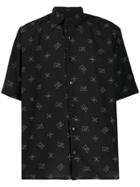 Fendi Graphic Print Shirt - Black