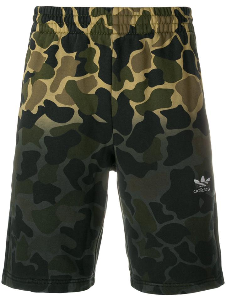 Adidas Adidas Originals Ombré Camo Bermuda Shorts - Green