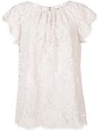 Joie Lace Blouse, Women's, Size: Small, Pink/purple, Nylon/cotton