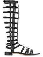 Stuart Weitzman Gladiator Sandals, Women's, Size: 39, Black, Leather