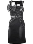 Moschino Bow-detail Fitted Dress - Grey