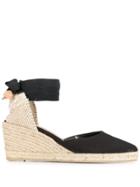 Castañer Joyce Espadrille Wedge Sandals - Black