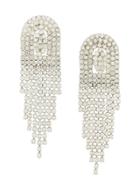 Susan Caplan Vintage 1960's Cascading Earrings - Metallic