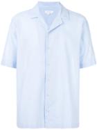 Sunspel Short Sleeved Shirt - Blue