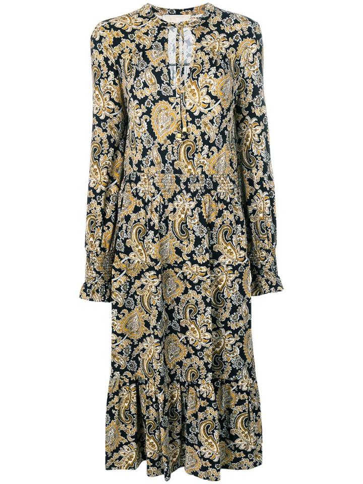 Michael Michael Kors Loose Printed Dress - Black
