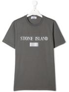 Stone Island Junior Teen Logo Embroidered T-shirt - Grey