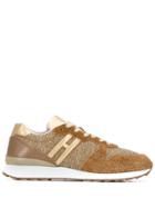 Hogan Side Logo Sneakers - Gold