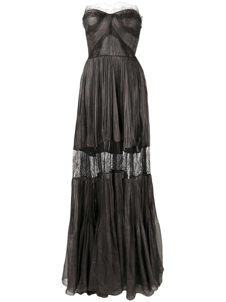 Maria Lucia Hohan - 'celia' Dress - Women - Silk/nylon/polyamide/viscose - 38, Brown, Silk/nylon/polyamide/viscose