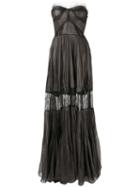 Maria Lucia Hohan - 'celia' Dress - Women - Silk/nylon/polyamide/viscose - 38, Brown, Silk/nylon/polyamide/viscose