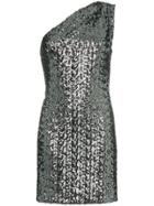 Haney Valentina Georgette Mini Dress - Metallic