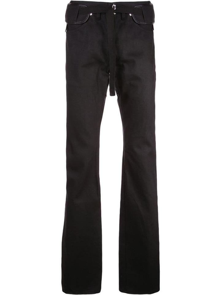 Takahiromiyashita The Soloist Belted Straight-leg Jeans - Black
