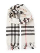 Burberry Checked Scarf - Neutrals