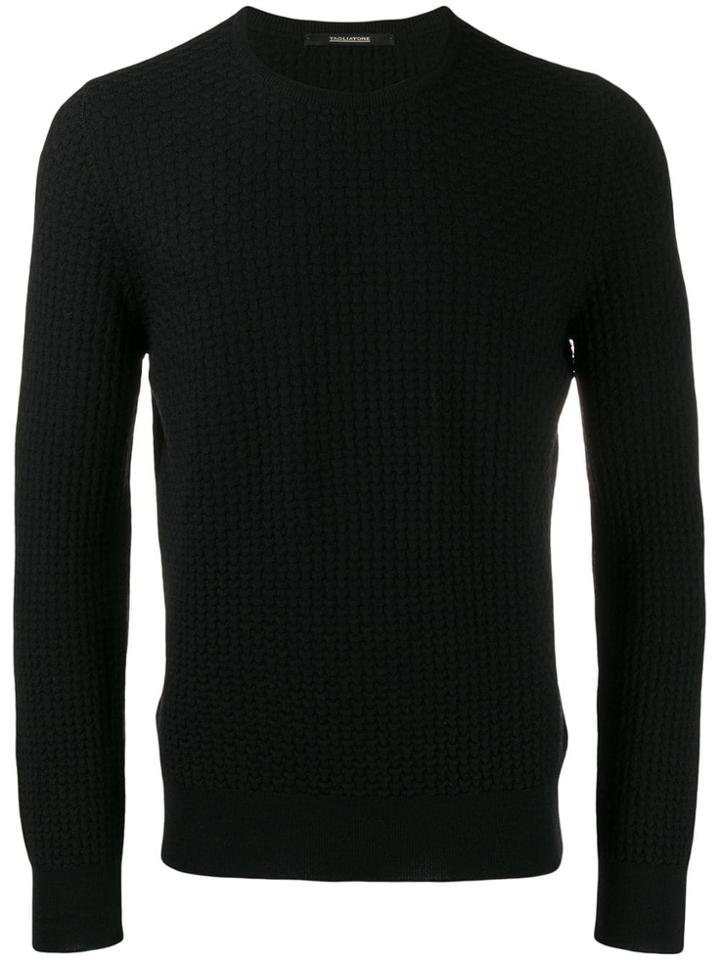Tagliatore Knitted Long Sleeve Top - Black