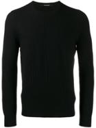 Tagliatore Knitted Long Sleeve Top - Black