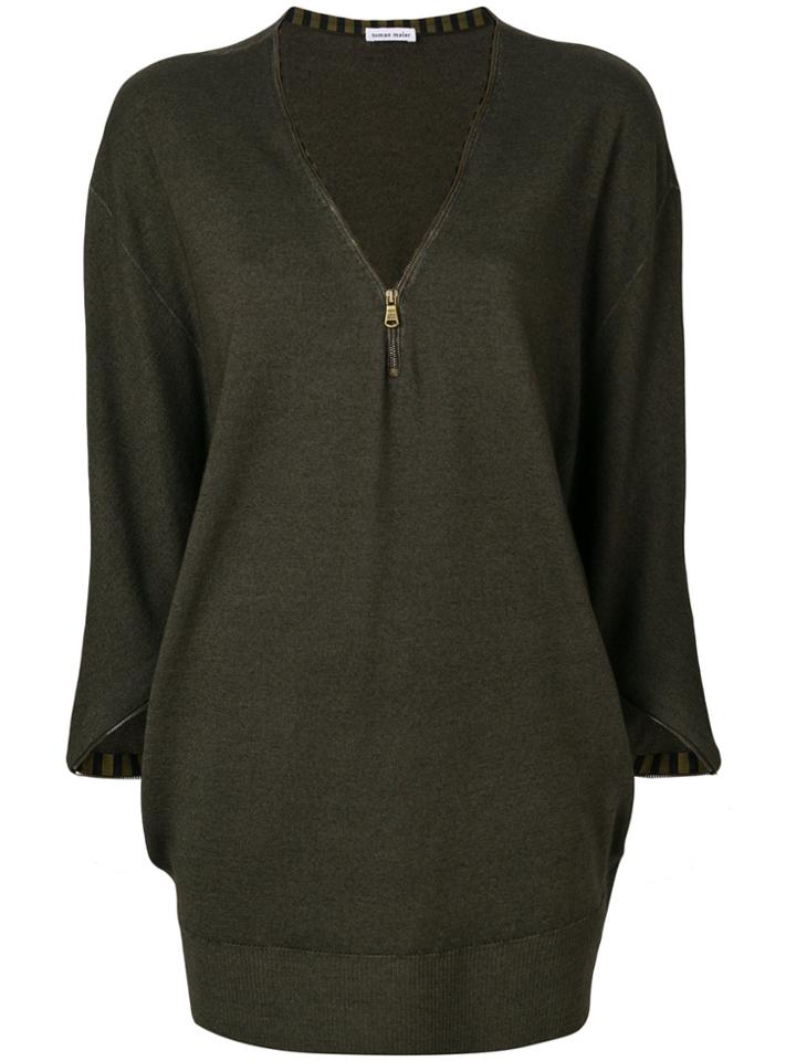 Tomas Maier Loose Fit Knitted Top - Green