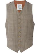 Moschino Vintage Checked Tweed Waistcoat