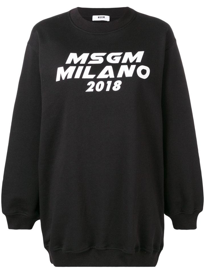 Msgm Milano 2018 Sweatshirt - Black