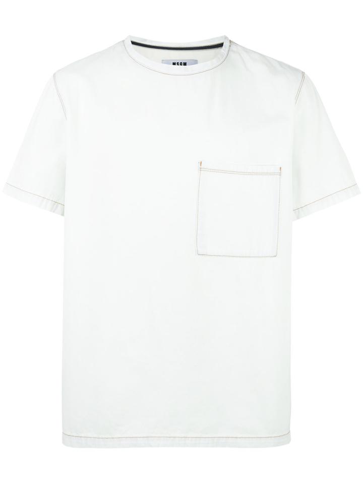 Msgm Denim T-shirt - White