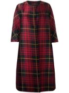 Sofie D'hoore Plaid Coat, Women's, Size: 34, Red, Polyester